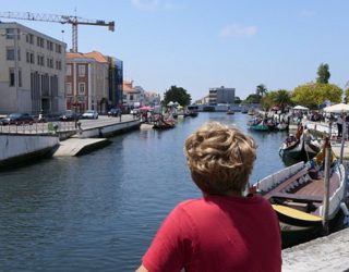 Uitzicht op het water in Aveiro