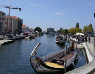 Longtailboot in Aveiro, Portugal