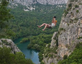 zipline in Omis