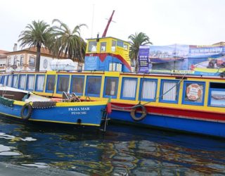 Longtailboot in Aveiro, Portugal