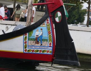 Longtailboot in Aveiro, Portugal