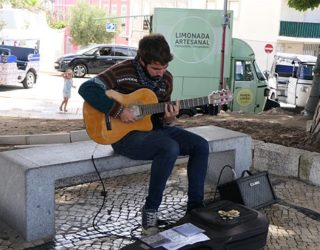 Straatmuzikant Lissabon