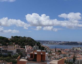 Uitzicht over de stad van Lissabon