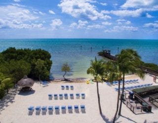 hotel op Key Largo: strand
