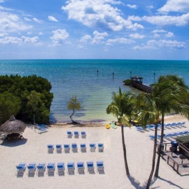 hotel op Key Largo: strand