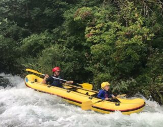 Raften met kinderen in Omis