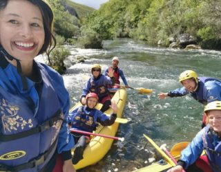 familie rafting in Kroatië