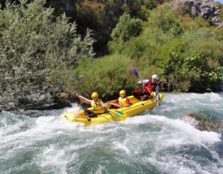 familie rafting in Kroatië