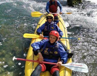 familie rafting in Kroatië