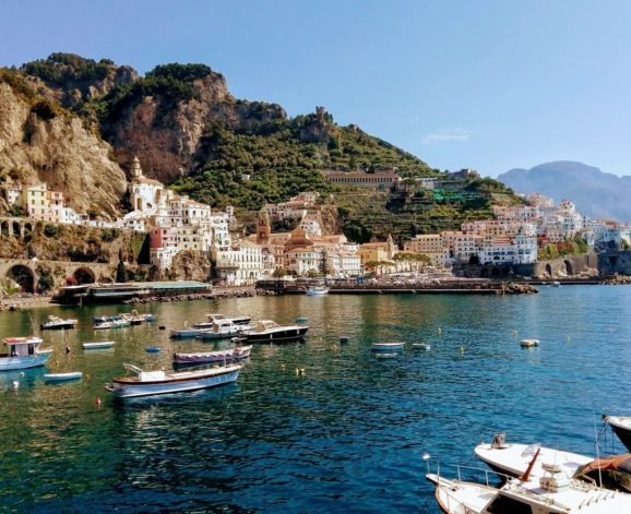 uitzicht baai Amalfi kust