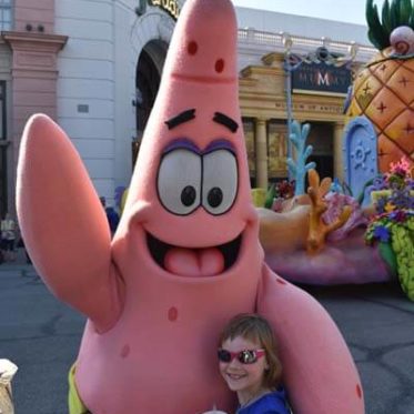 Orlando met kinderen: Patrick van Spongebob