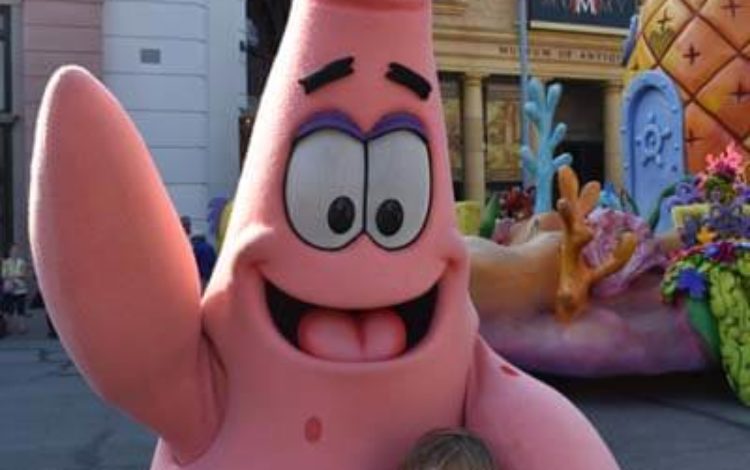 Orlando met kinderen: Patrick van Spongebob