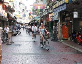 Met de fiets door Bangkok