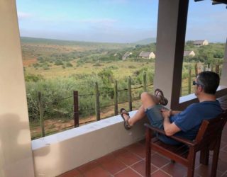 lodge in Addo Elephants Park: uitzicht van het terras