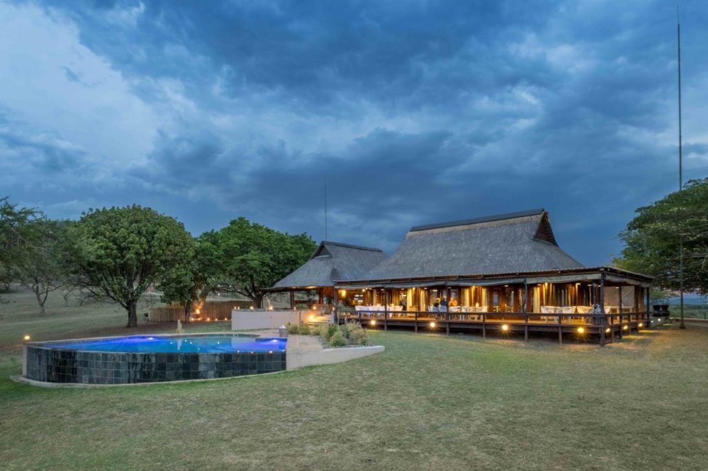 lodge op echte safari