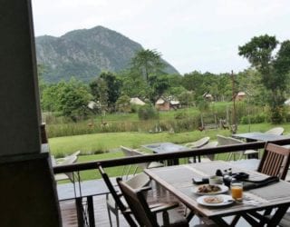 Khao Yai hotel: terras