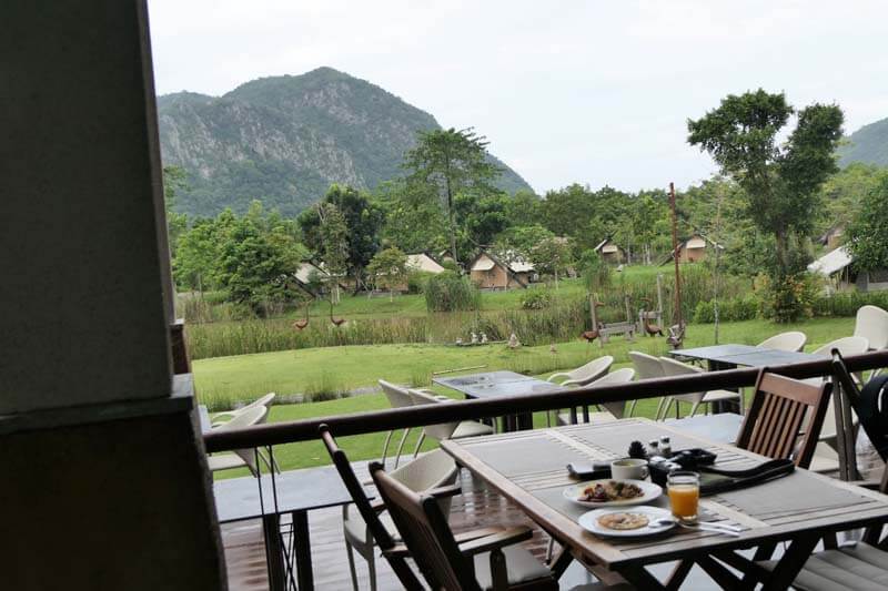 Khao Yai hotel: terras