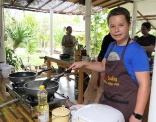 Thaise kookles met kinderen