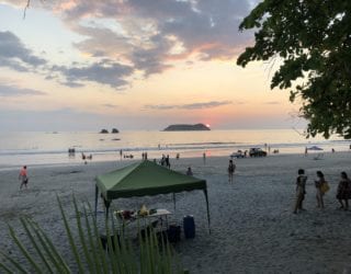 San Manuel Antonio strand met kinderen