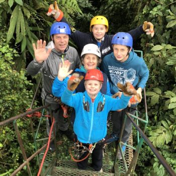 ziplinen met het hele gezin in Costa Rica