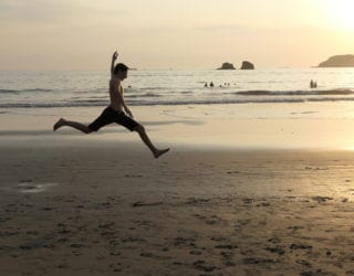 San Manuel Antonio strand met kinderen