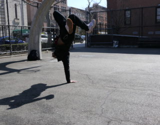 op stap met echte hip hop dansers