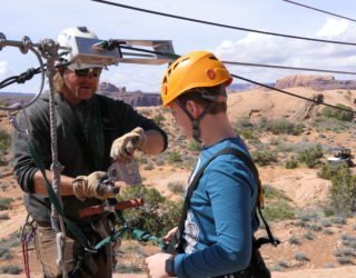 ziplinen in Arches National Park