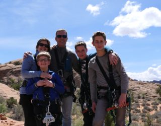 familiefoto in Arches National Park