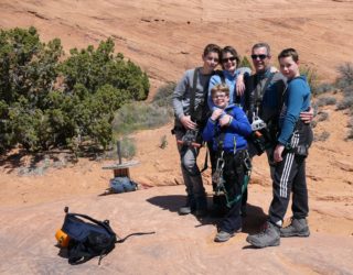 familiefoto in Arches National Park