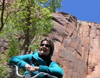 Zion National park met de fiets met kinderen