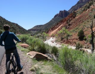 Zion National park met de fiets met kinderen