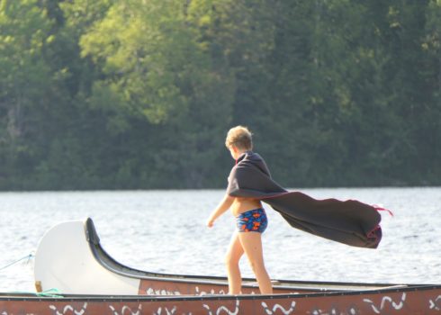 Peddelen in Canada met kinderen