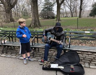 Central Park met kinderen