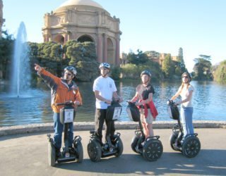 Segway in San Francisco met kinderen