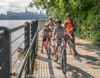 fietsen door de mooie hoofdstad Ottawa met kinderen