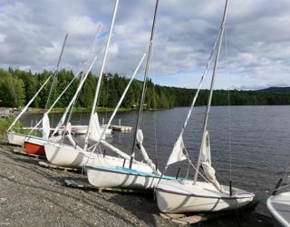 zeilboot met de familie in Canada