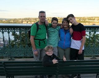 Québec, Canada: familiefoto