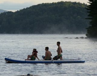 kajakken met de familie in Canada