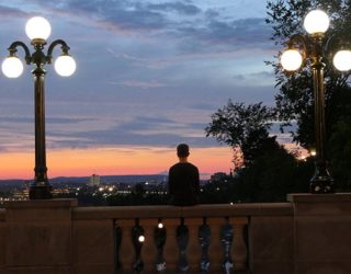 Ottawa Canada in de avond