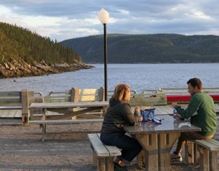 Tadoussac Canada: eten langs het water