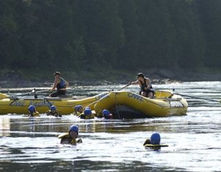 Raften op de Ottawa rivier