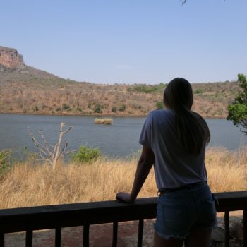 prachtig panoramisch uitzicht Zuid-Afrika