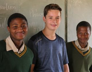 Bezoek aan een school in Swaziland