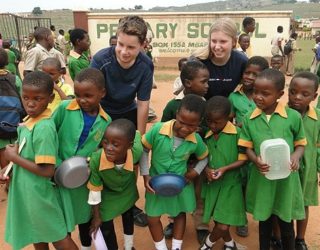 Bezoek aan een school in Swaziland