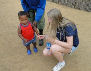 Bezoek aan een school in Swaziland