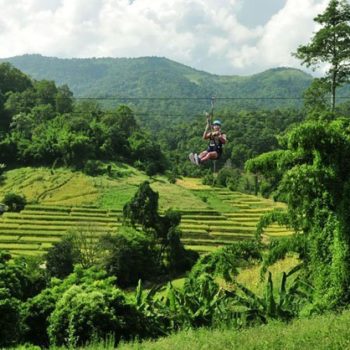 Vlieg als een arend door de jungle van Chiang Mai met kinderen