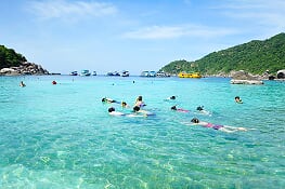 Snorkelen met de kinderen in Thailand