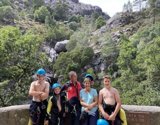 familiefoto canyoning