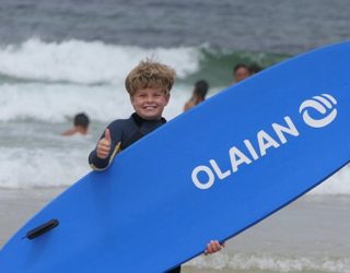 Dolle pret op de surfplank