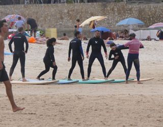 Leren surfen in groep